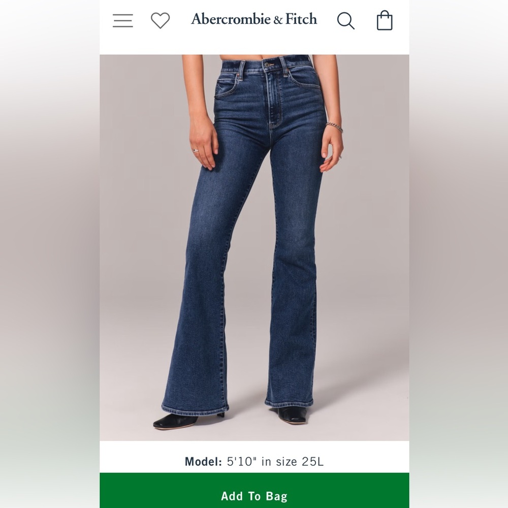 Abercrombie & Fitch The Flare Ultra High Rise